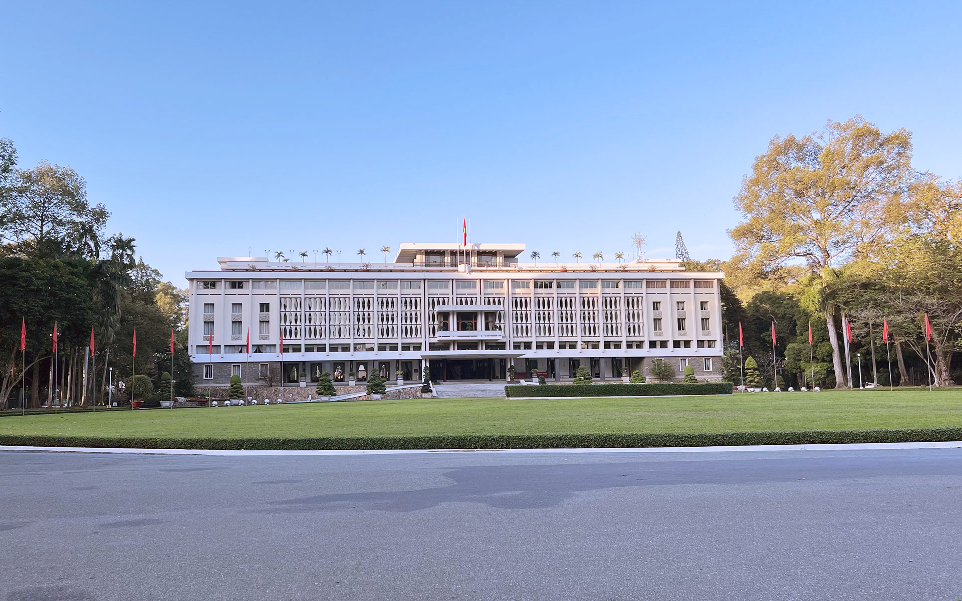 The iconic Independence Palace in Ho Chi Minh City