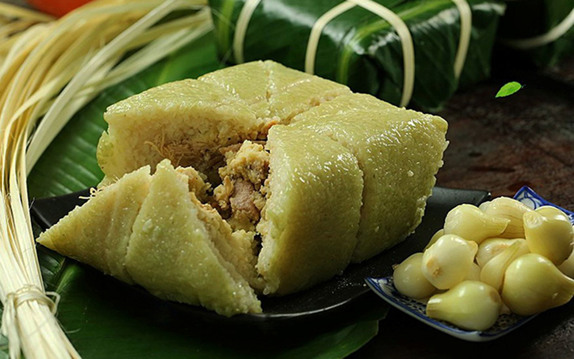 Sticky Rice Cake or Banh Chung Tet